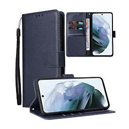 Galaxy S24 Ultra Leather Wallet Case with Card Slot - BLUE (Only Ground Shipping)