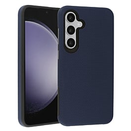 Shock Absorption Protective Dual Layer Case - NAVY BLUE for Galaxy S24FE (Only Ground Shipping)