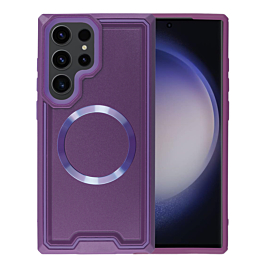 Non-Slip Translucent Matte Wireless Charging Case (PURPLE) for Galaxy S24 Ultra (Only Ground Shipping)