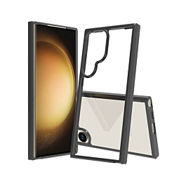 Galaxy S24 Ultra Hybrid Case with Air Cushion Technology - BLACK (Only Ground Shipping)