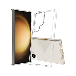 Galaxy S24 Ultra Hybrid Case with Air Cushion Technology - CLEAR (Only Ground Shipping)