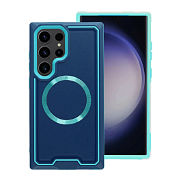 Galaxy S24 Plus Slim Non-Slip Transparent Matte Wireless Charging Case - BLUE (Only Ground Shipping)