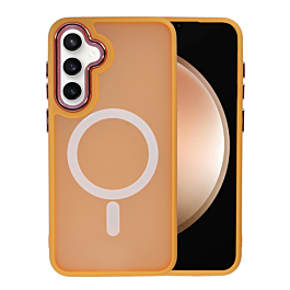 Galaxy S24 / S25 New Magnetic Wireless Charging Case - ORANGE (Only Ground Shipping)