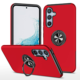 Dual Layer Case with Magnetic Ring - RED for Galaxy S24 / S25 (Only Ground Shipping)