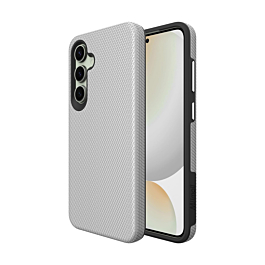 Shock Absorption Protective Dual Layer Case - SILVER for Galaxy S24 / S25 (Only Ground Shipping)