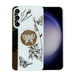 Galaxy S24 / S25 Luxury Shiny Cases - WHITE (Only Ground Shipping)