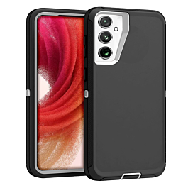 Heavy Duty Case for Galaxy S24 / S25 (BLACK & WHITE) (Only Ground Shipping)