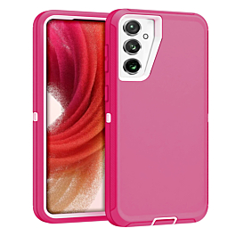 Heavy Duty Case for Galaxy S24 / S25 (LIGHT PINK & WHITE) (Only Ground Shipping)