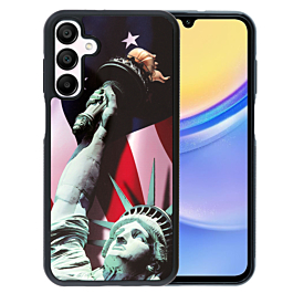 Printing Aluminum Plate Case - Statue of Liberty for Galaxy S24 / S25 (Only Ground Shipping)