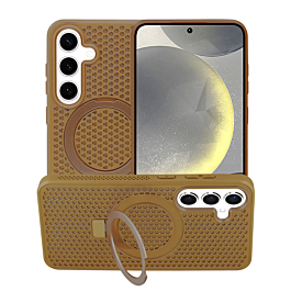Heat Dissipation Case with Kickstand - BROWN for Galaxy S24 / S25 (Only Ground Shipping)