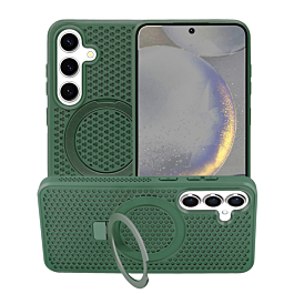 Heat Dissipation Case with Kickstand - GREEN for Galaxy S24 / S25 (Only Ground Shipping)