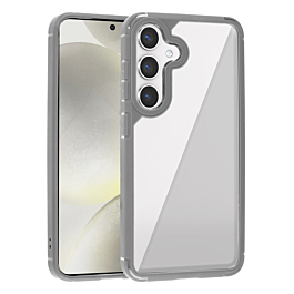 Luxury Shockproof Clear Case - GRAY for Galaxy S24 / S25 (Only Ground Shipping)