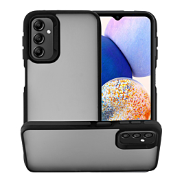 Galaxy S25FE Matte Silicone Frame Shockproof Case - BLACK (Only Ground Shipping)