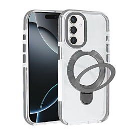 Magnetic Circle Stand with MagSafe Case for Galaxy S25FE (GRAY) (Only Ground Shipping)