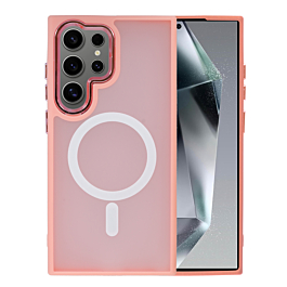 Galaxy S25 Ultra New Magnetic Wireless Charging Case - PINK (Only Ground Shipping)