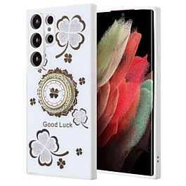 Galaxy S25 Ultra Luxury Diamond Shiny Cases - WHITE (Only Ground Shipping)
