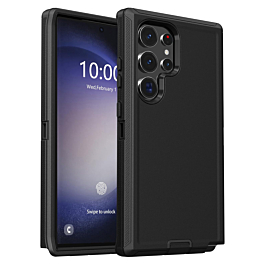 Heavy Duty Case for Galaxy S25 Ultra (BLACK) (Only Ground Shipping)