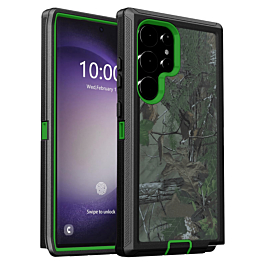 Heavy Duty Case for Galaxy S25 Ultra (CAMO GREEN) (Only Ground Shipping)