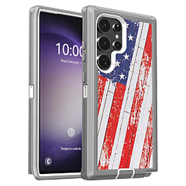 Heavy Duty Case for Galaxy S25 Ultra (US FLAG) (Only Ground Shipping)