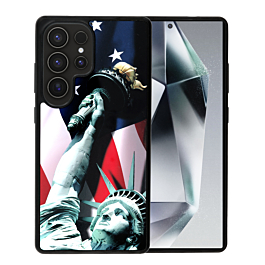 Printing Aluminum Plate Case - Statue of Liberty for Galaxy S25 Ultra (Only Ground Shipping)
