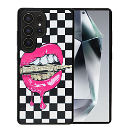 Printing Aluminum Plate Case - LIPS for Galaxy S25 Ultra (Only Ground Shipping)