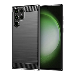 Flexible TPU Rubber Case - BLACK for Galaxy S25 Ultra (Only Ground Shipping)