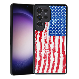 Printing Design Case with Magsafe - US FLAG for Galaxy S25 Ultra (Only Ground Shipping)