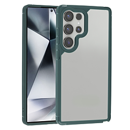 Luxury Shockproof Clear Case - GREEN for Galaxy S25 Ultra (Only Ground Shipping)