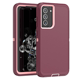 Heavy Duty Case for Galaxy S20 FE (MAROON & PINK) (Only Ground Shipping)