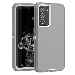 Heavy Duty Case for Galaxy S20 FE (DARK GRAY & WHITE) (Only Ground Shipping)