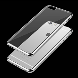 Chrome TPU SILVER for iPhone 6S / 6G (Only Ground Shipping)