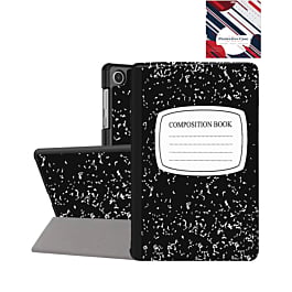 Old Style Notebook Design Case - Composition Book for Galaxy Tab A9 Plus 2023 (11") / Tab A11 Plus 2025 (11") (Only Ground Shipping)