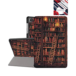Old Style Notebook Design Case - Library for Galaxy Tab A9 Plus 2023 (11") / Tab A11 Plus 2025 (11") (Only Ground Shipping)