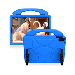 Hand - Held Stand Kids Case - BLUE for iPad Mini 1 / 2 / 3 / 4 / 5 (Only Ground Shipping)