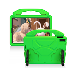 Hand - Held Stand Kids Case - GREEN for iPad 5 (2017) / iPad 6 (2018) / Air 1 / Air 2 / Pro 9.7 (Only Ground Shipping)