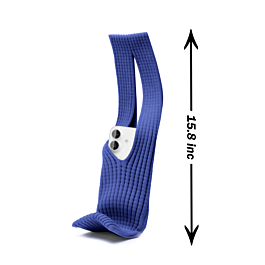 SHORT Soft Stretch Knit Phone Sleeve - BLUE (Only Ground Shipping)