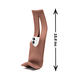 SHORT Soft Stretch Knit Phone Sleeve - CINNAMON (Only Ground Shipping)