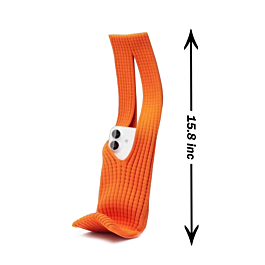 SHORT Soft Stretch Knit Phone Sleeve - ORANGE (Only Ground Shipping)