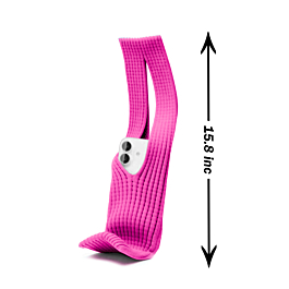 SHORT Soft Stretch Knit Phone Sleeve - PINK (Only Ground Shipping)