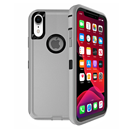 Heavy Duty Case for iPhone XR (DARK GRAY & BLACK) (Only Ground Shipping)