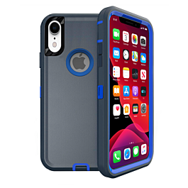 Heavy Duty Case for iPhone XR (DARK BLUE) (Only Ground Shipping)