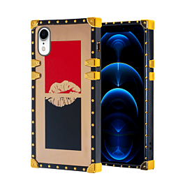 Shiny Lips Square Case - Style 1 for iPhone XR (Only Ground Shipping)