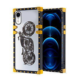 Square Case with Mirror Design - Style 1 for iPhone XR (Only Ground Shipping)