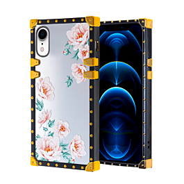 Square Case with Mirror Design - Style 9 for iPhone XR (Only Ground Shipping)
