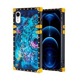 Acrylic Mirror Shiny Scratchproof Square Case with Ring - G156 for iPhone XR (Only Ground Shipping)