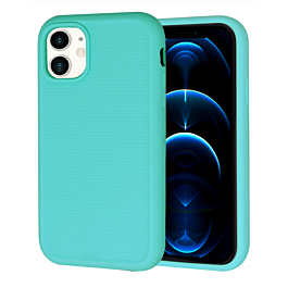 Dual Layer Serrated Case - TEAL for iPhone XR (Only Ground Shipping)