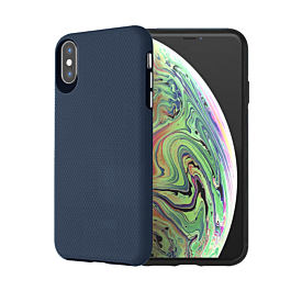 Shock Absorption Protective Dual Layer Case - NAVY BLUE for iPhone XS Max (Only Ground Shipping)