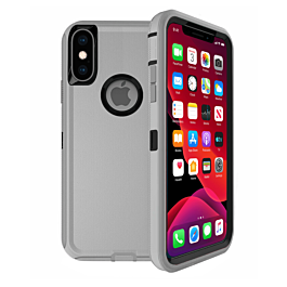 Heavy Duty Case for iPhone XS Max (DARK GRAY & BLACK) (Only Ground Shipping)