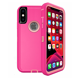 Heavy Duty Case for iPhone XS Max (HOT PINK) (Only Ground Shipping)