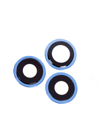 Back Camera Lens with Bracket for iPhone 12 Pro Max (PACIFIC BLUE) (3 Piece Set) (Premium)